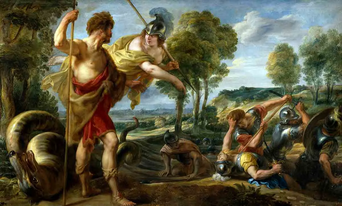 jordaens cadmus minerva painting