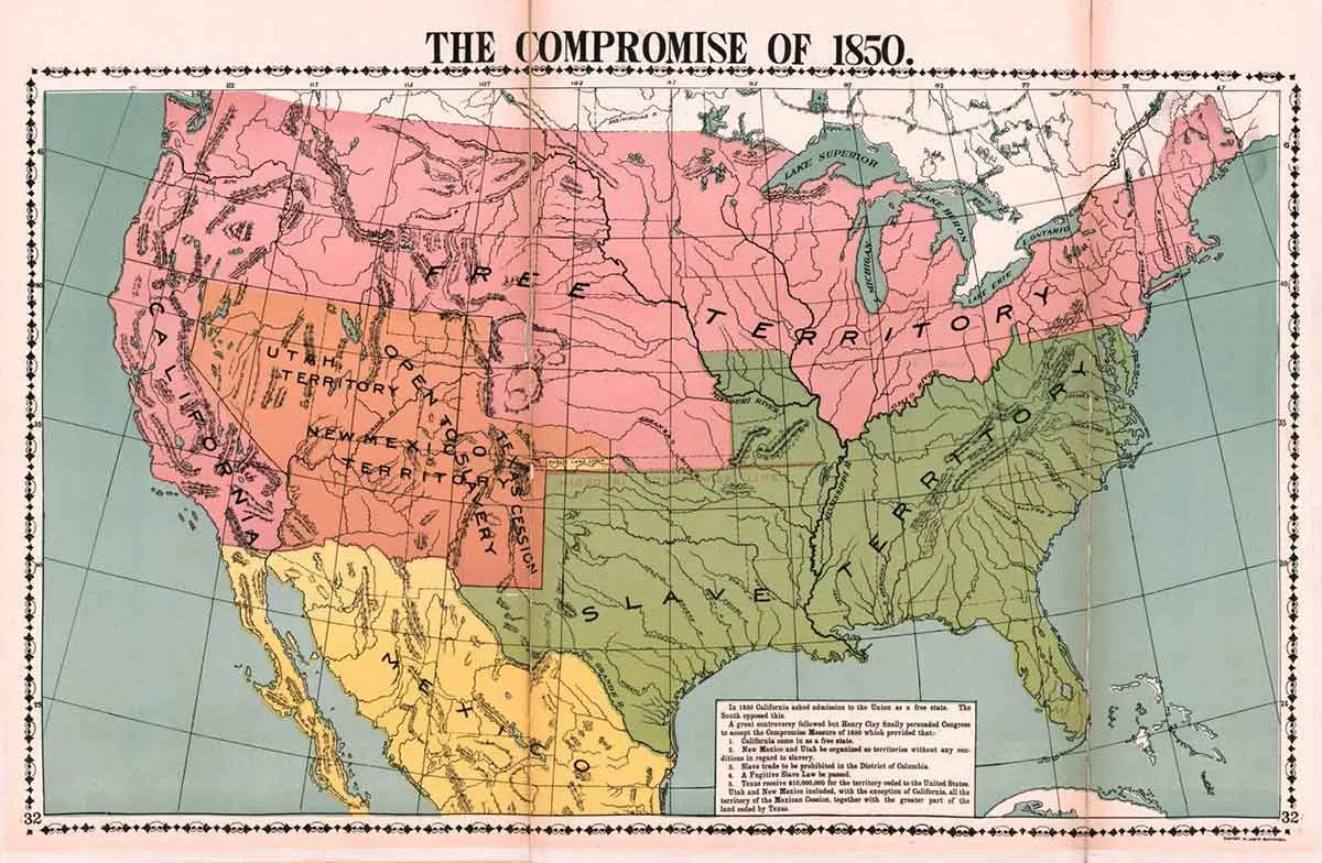 compromise 1850 map