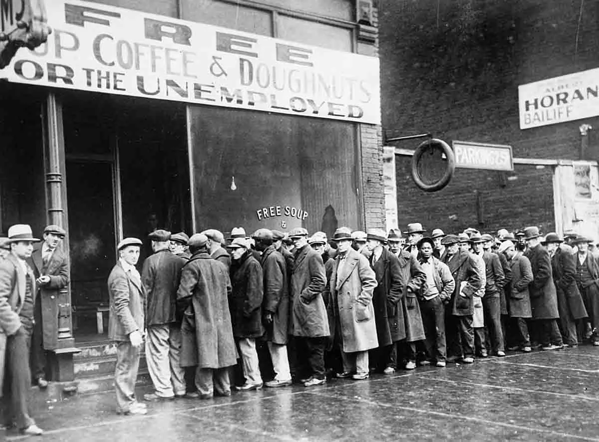 unemployed men depression soup kitchen