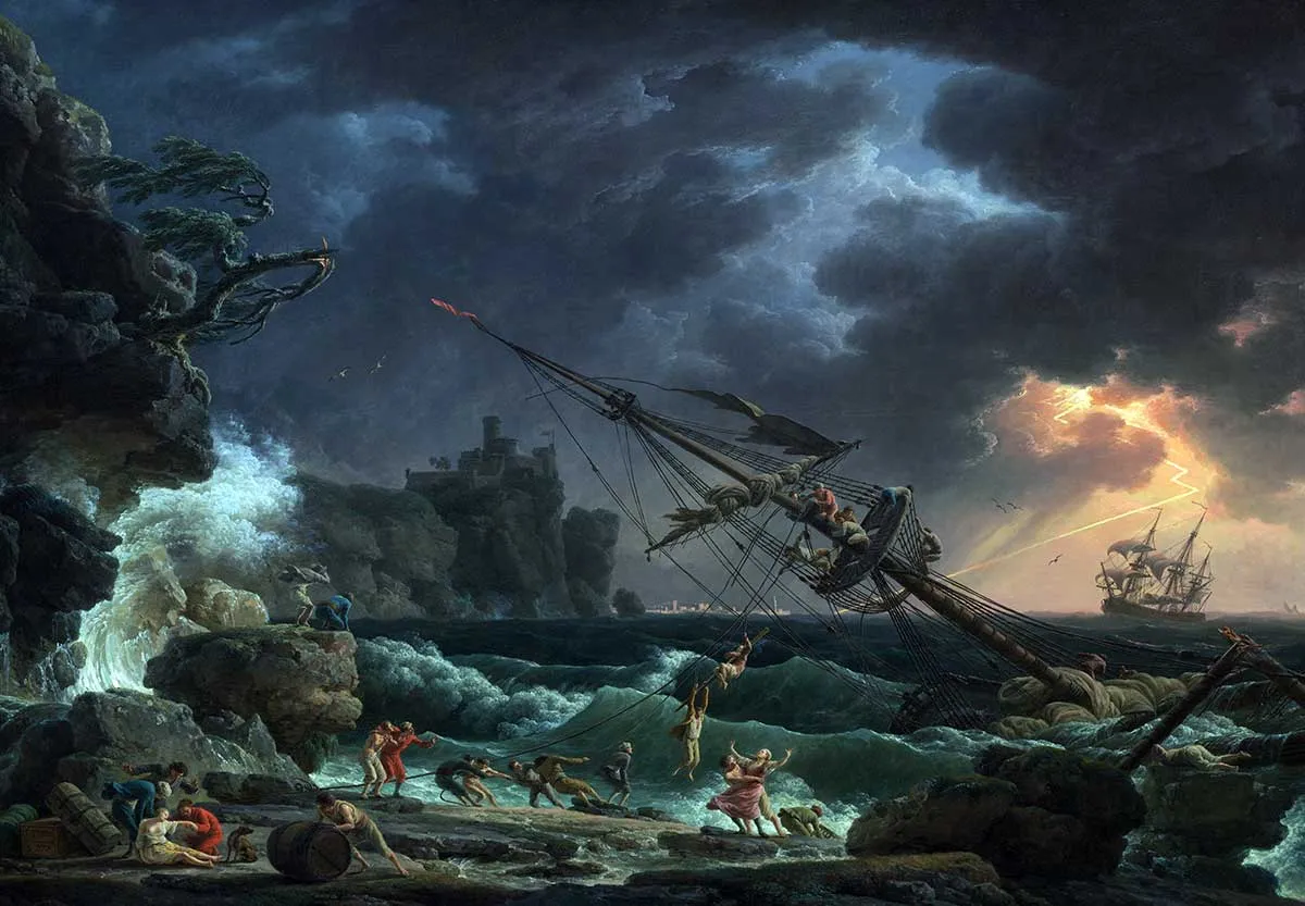 claude jospeh vernet shipwreck painting