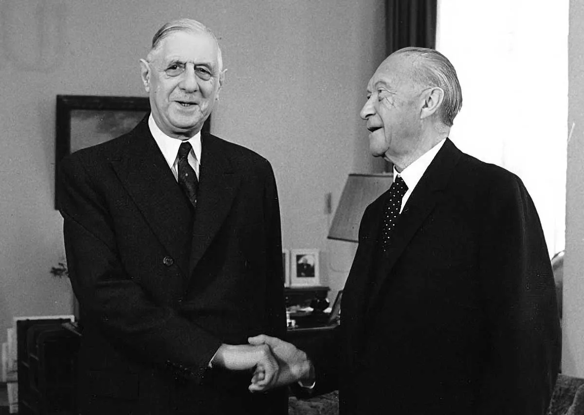 Charles de Gaulle Konrad Adenauer