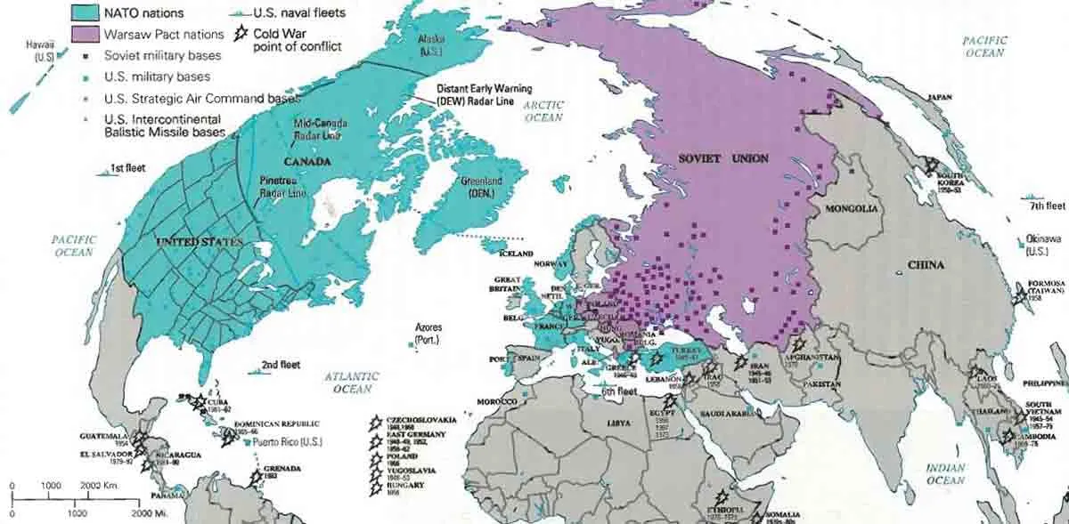 nato vs warsaw pact map