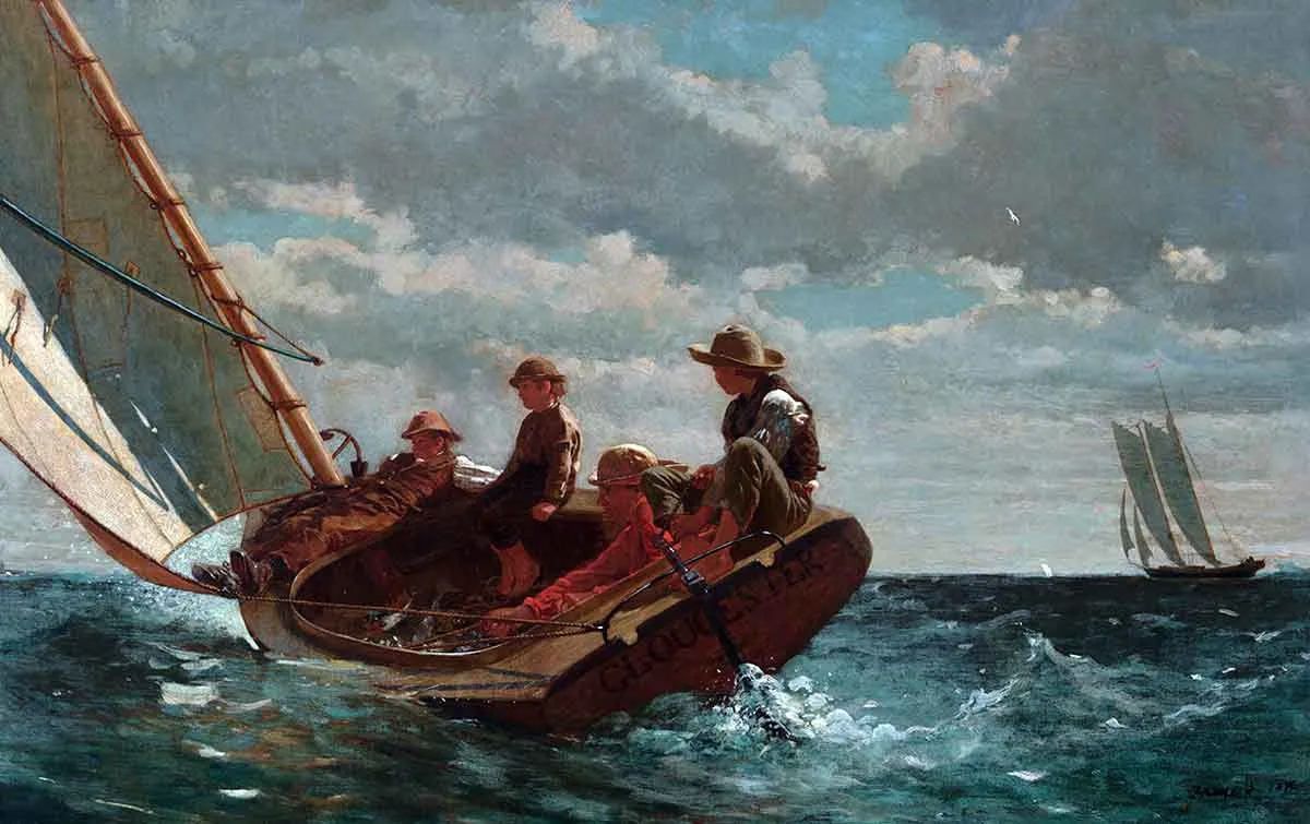 winslow homer breezing up painting