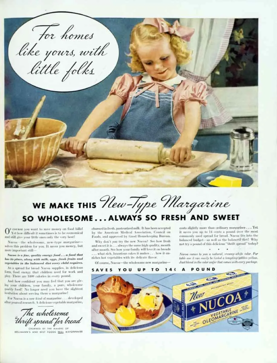 nucoa-margarine-print-advertisement-savings-1937