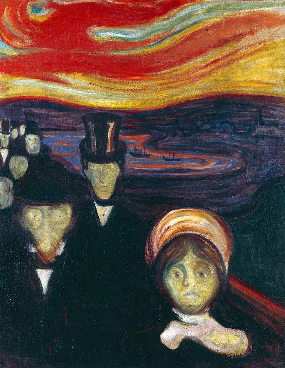 anxiety edvard munch 1894 painting