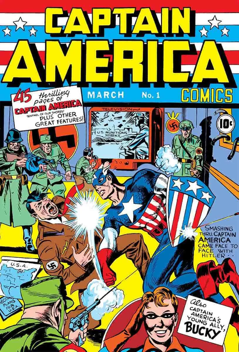 wwii comics captain america hitler