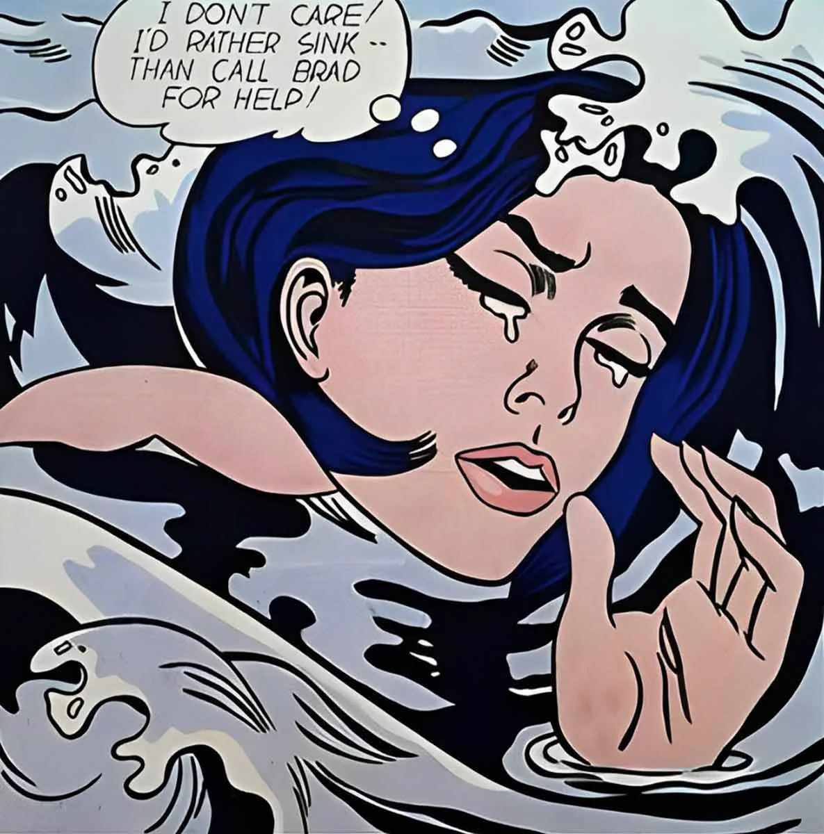 roy lichtenstein drowning girl