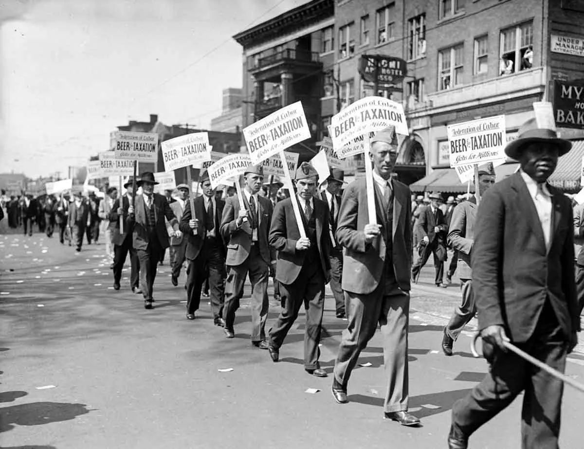 protesters urge tax on beer