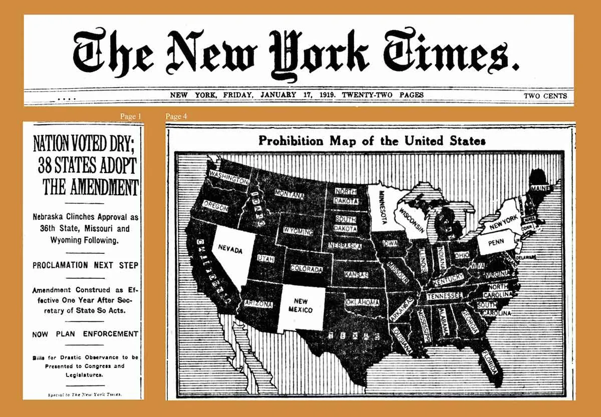 18th amendment ratified 1919