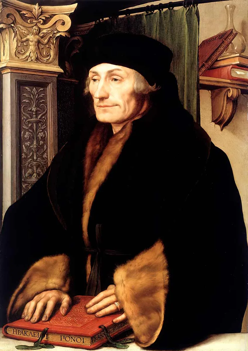 Hans Holbein the Younger Erasmus of Rotterdam Portrait 1523