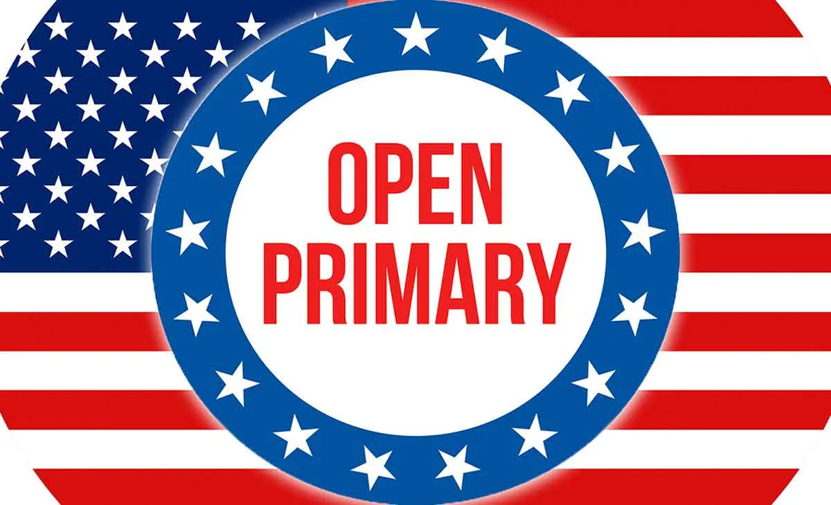 Open primary US flag