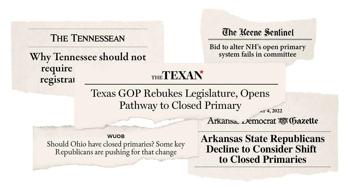 Headlines about closed primaries