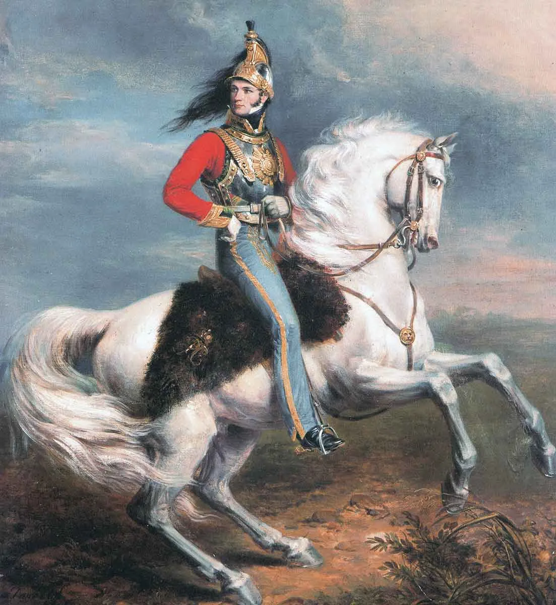 leopold i belgium equestrian portrait