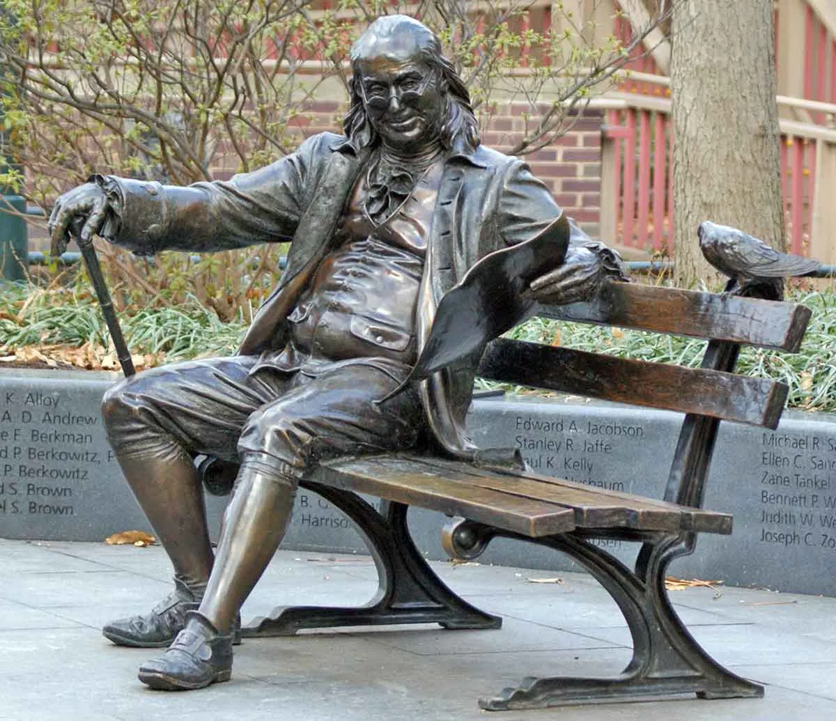 george lundeen statue of benjamin franklin