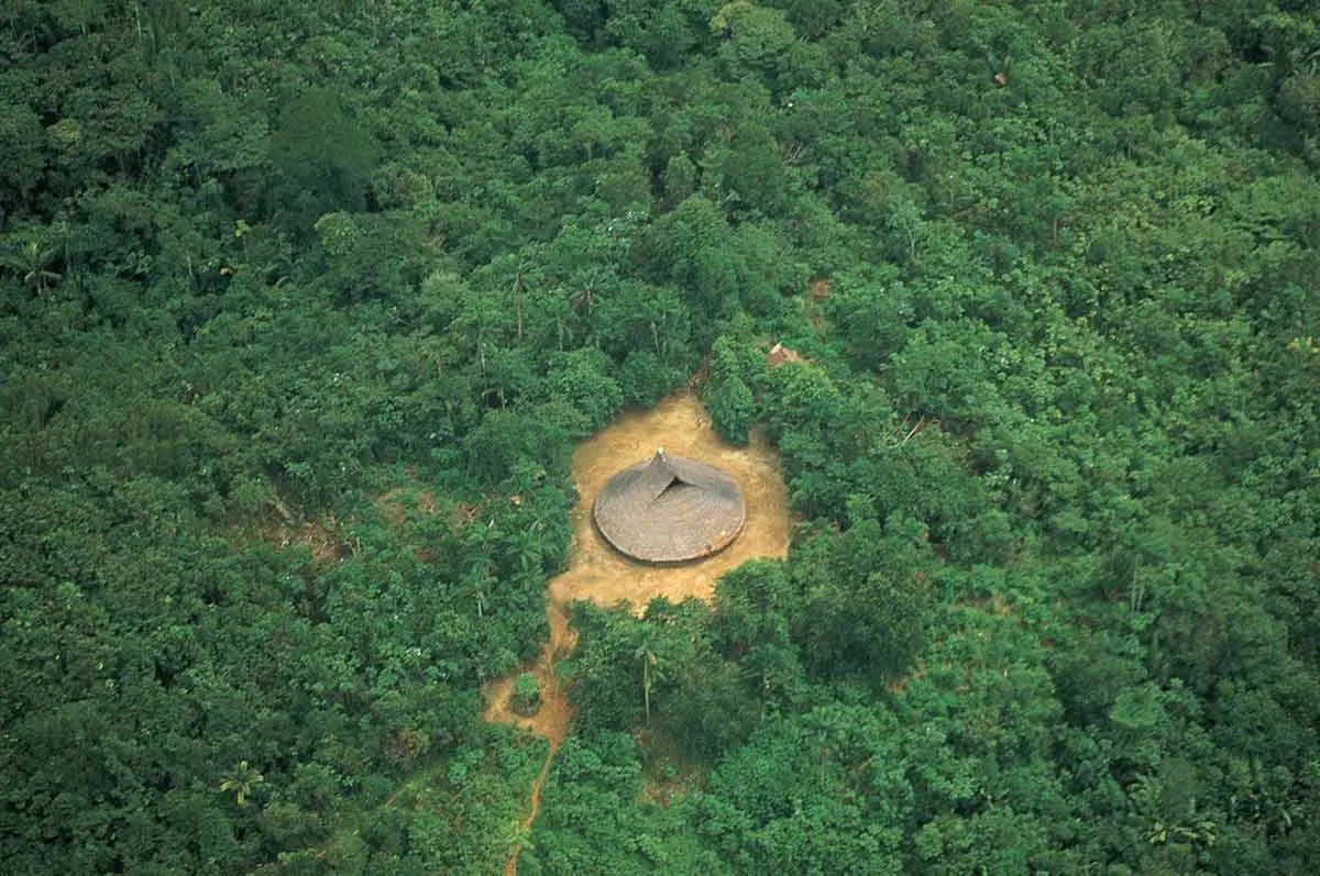 aerial photo of maloca