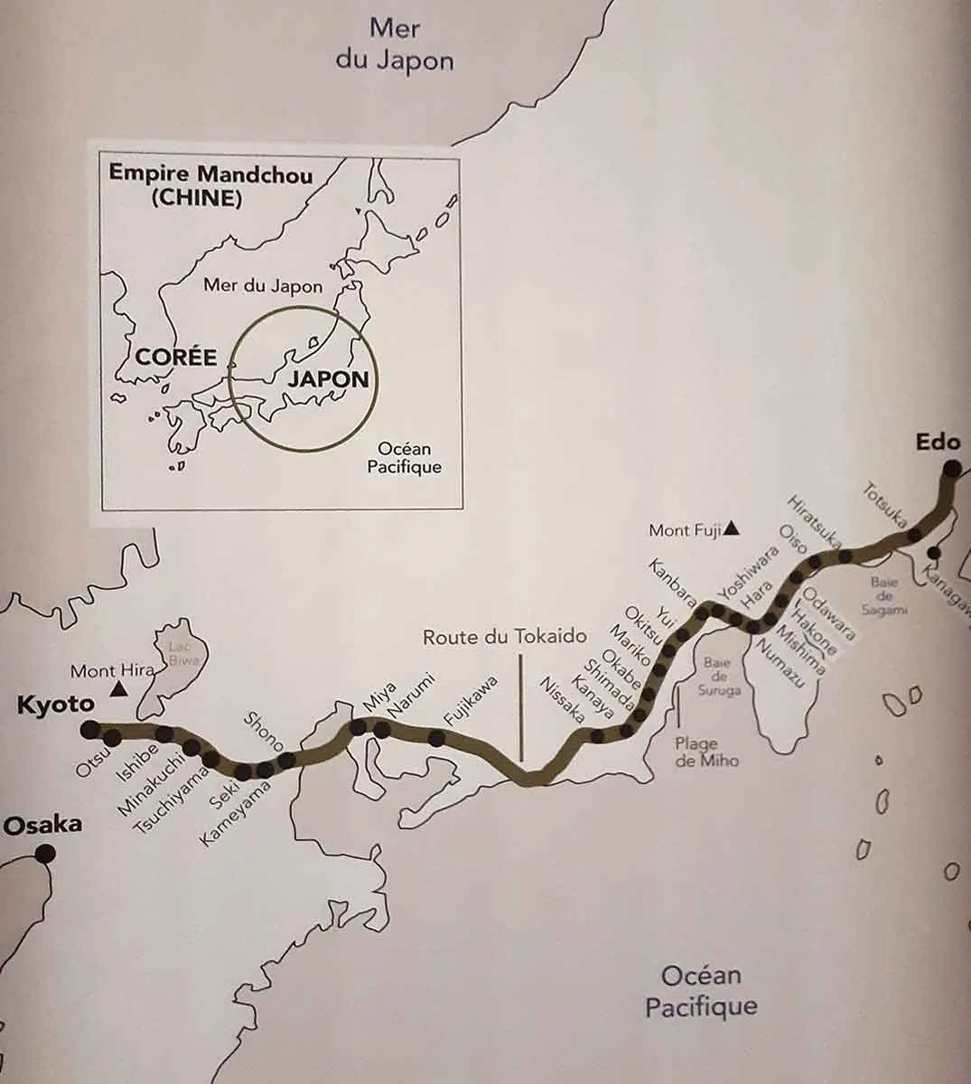 tokaido road map japan