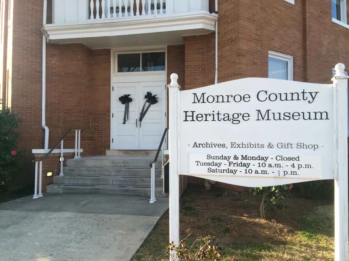 monroe county heritage museum