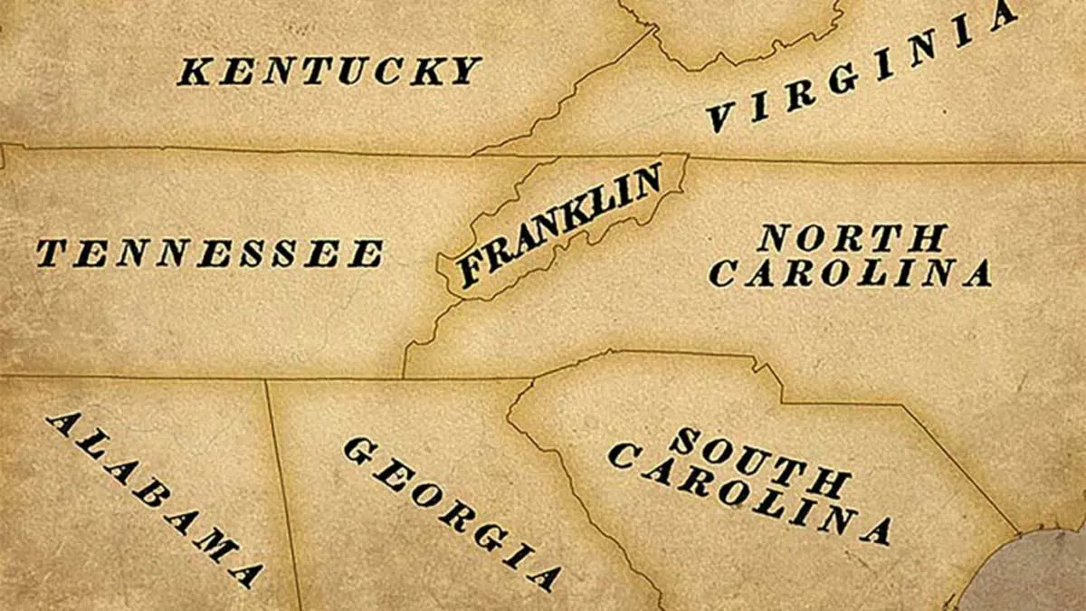 franklin in map of us