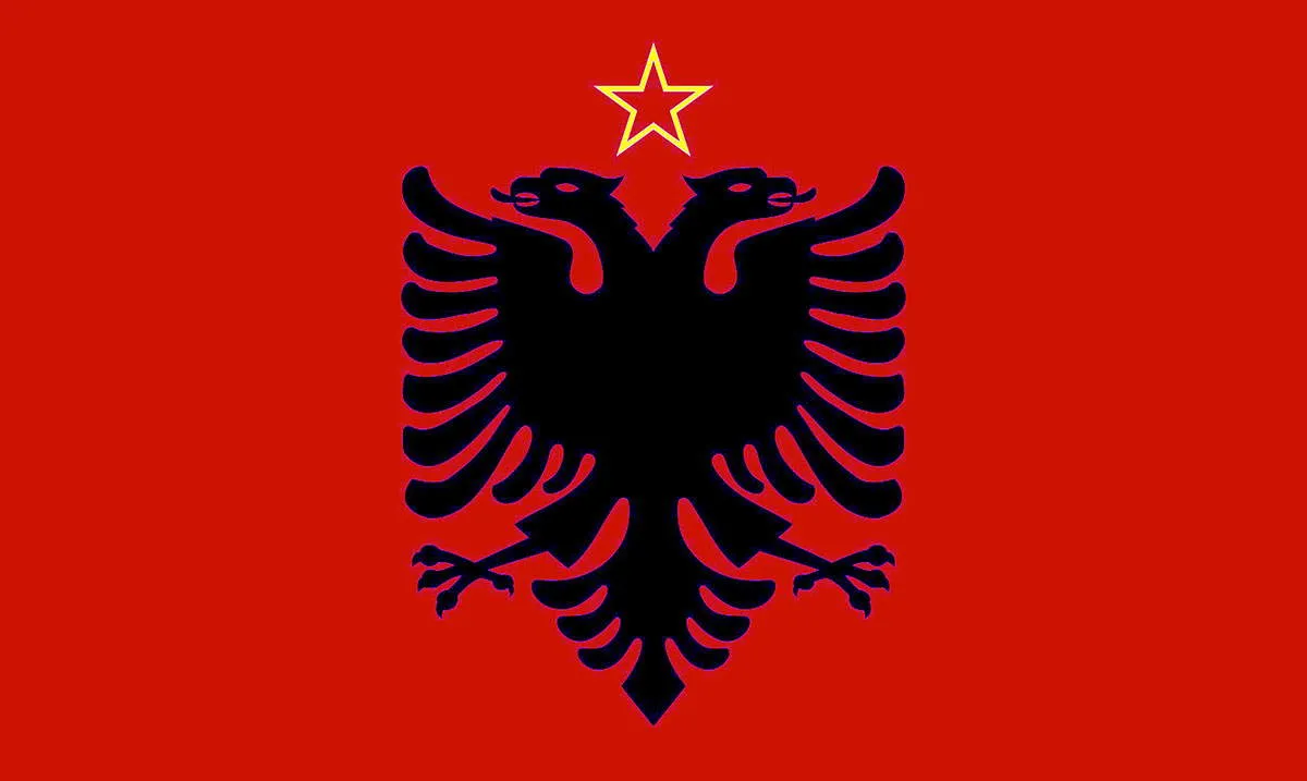 flag of albania 1946 1992