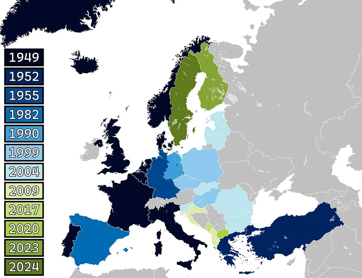 nato expansion map