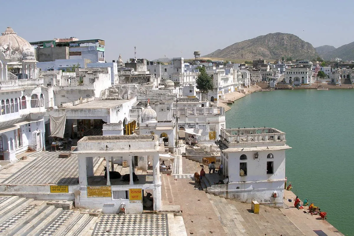 pushkar lake and ghats pushkar india