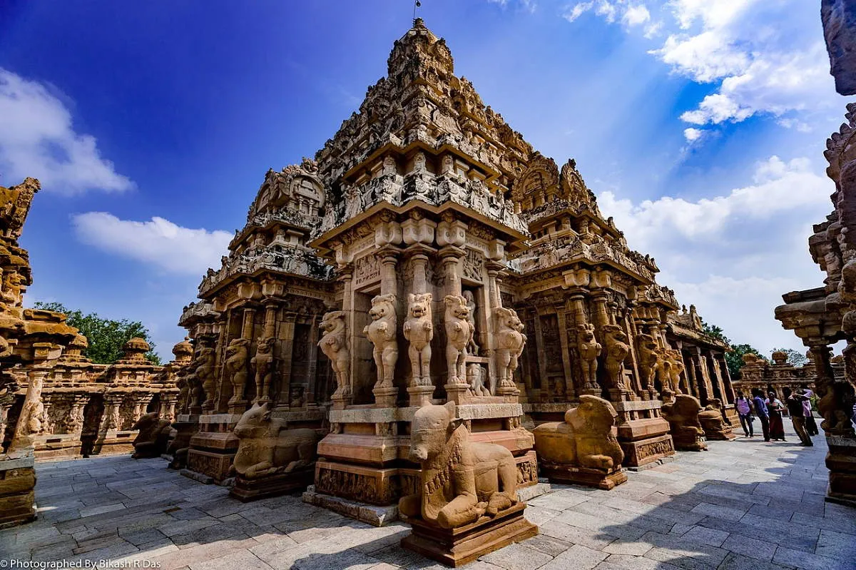 7th century sri kailashnathar temple kanchipuram india