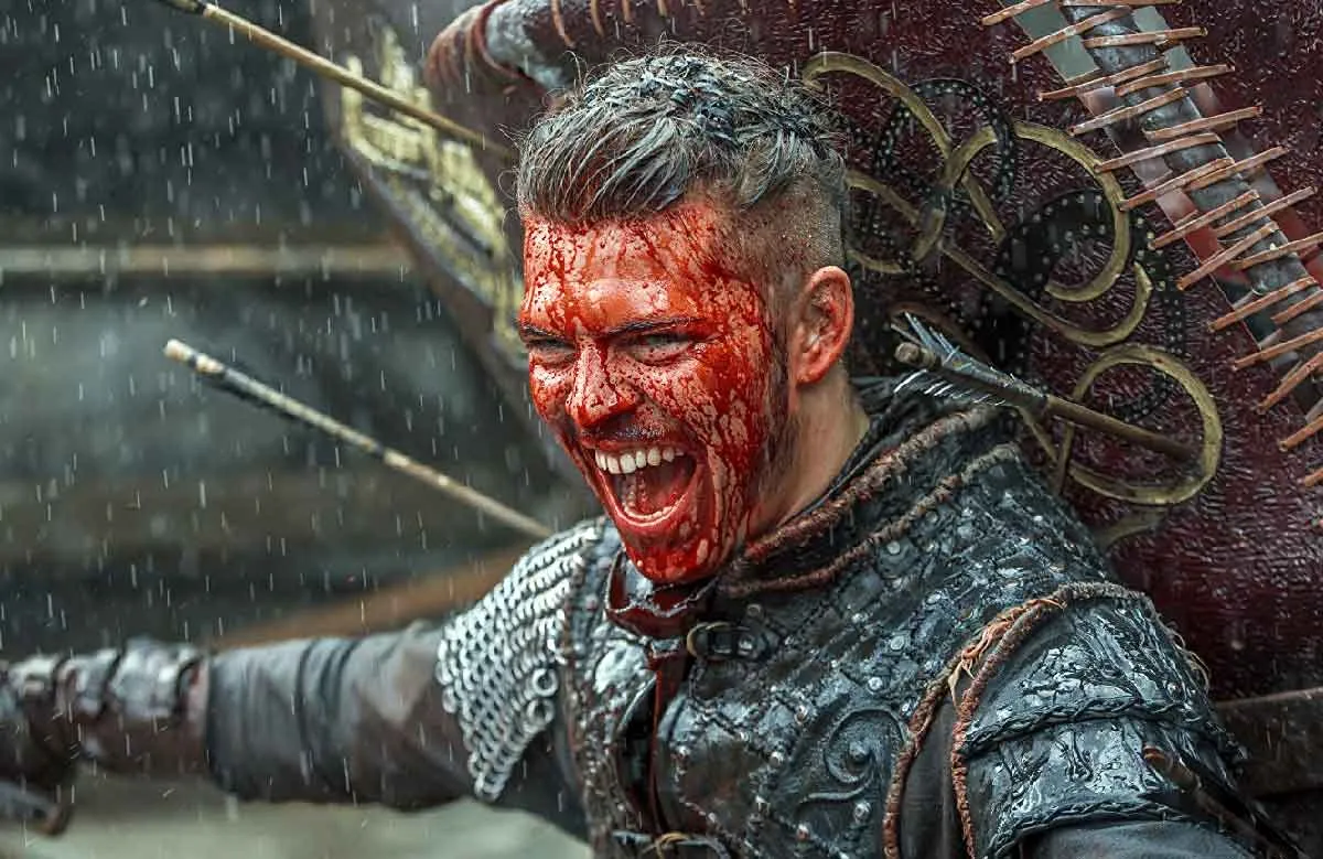 blood covered ivar the boneless vikings