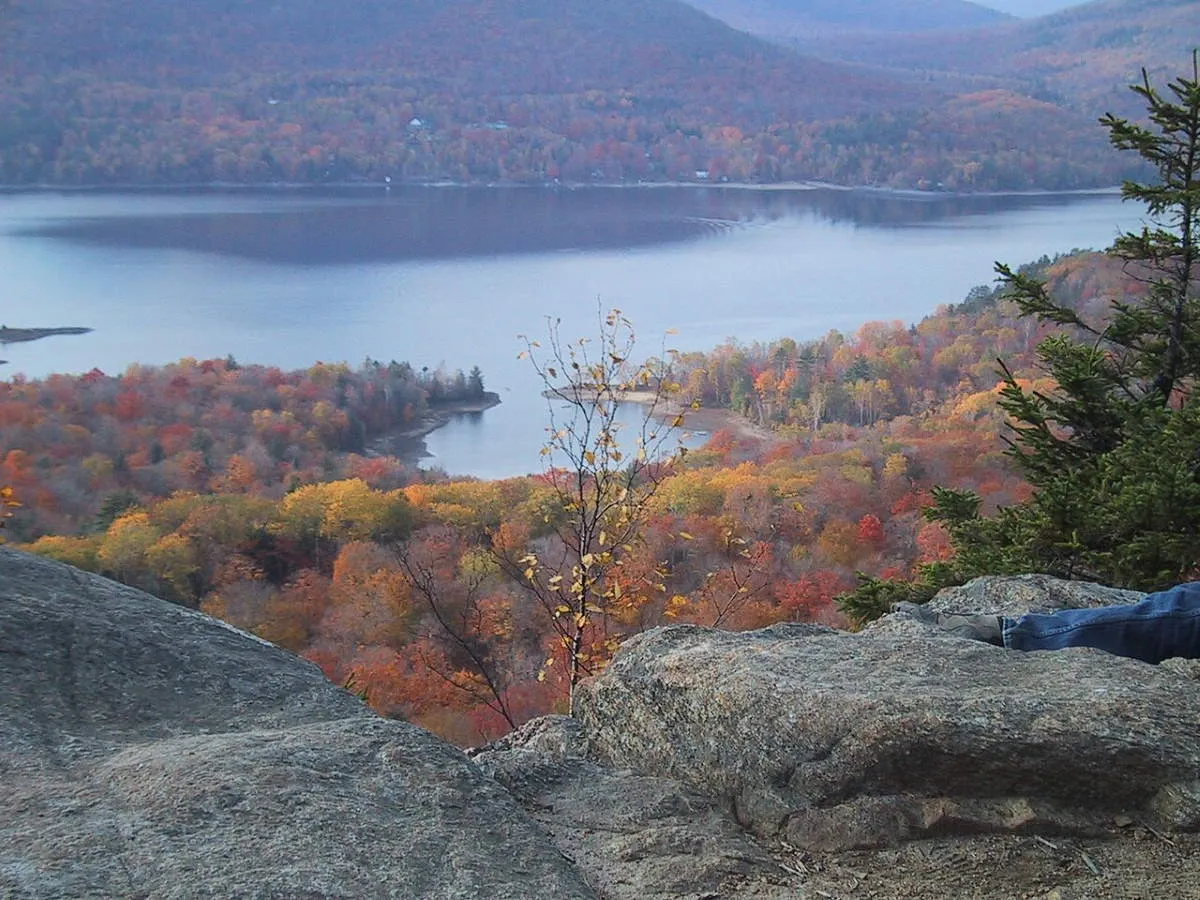 baldy mountain above indian lake new york