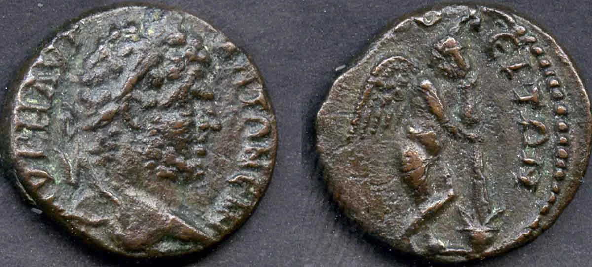 Caracalla coin plotinopolis thantatos britishmuseum