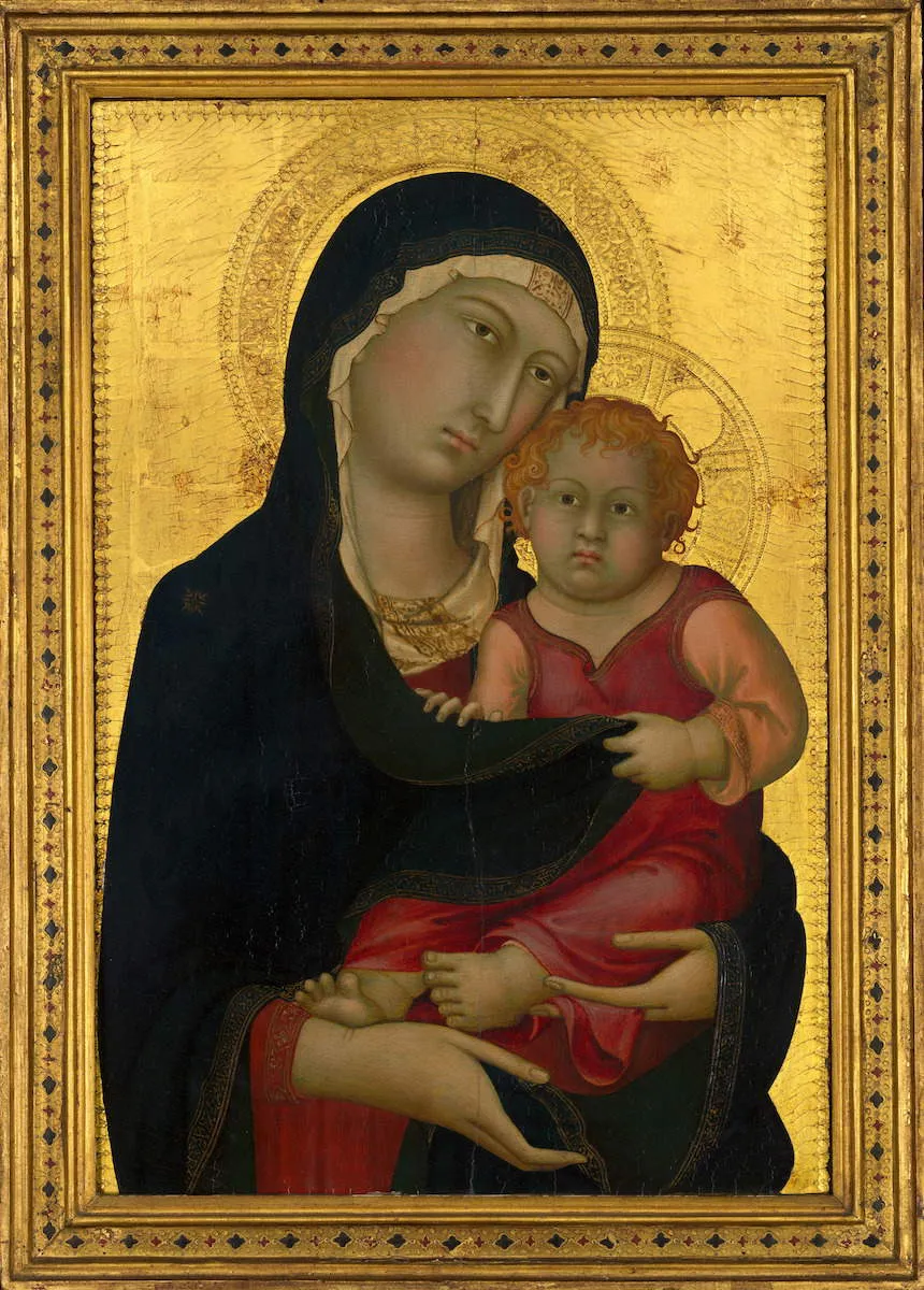 simone martini madonna child siena painting