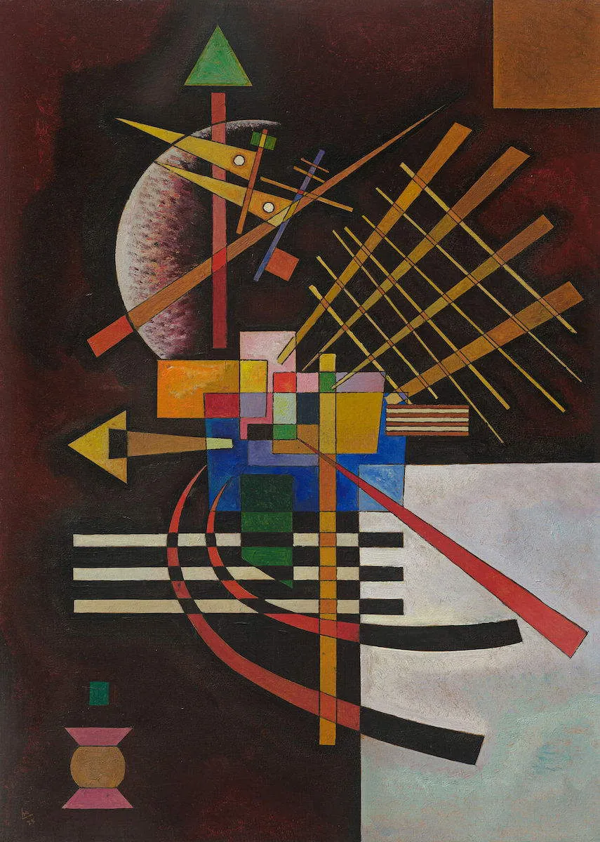 above left wassily kandinsky geometric abstraction