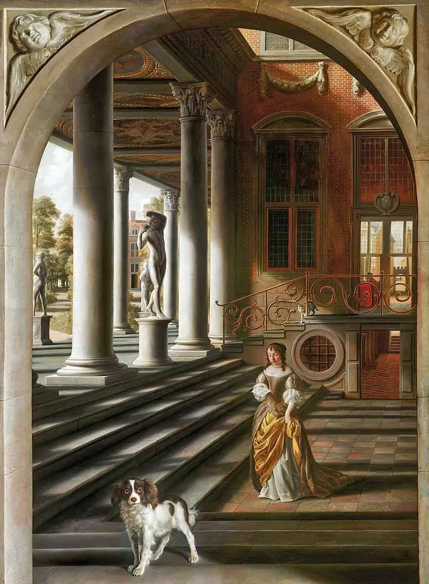 samuel van hoogstraten woman reading letter painting