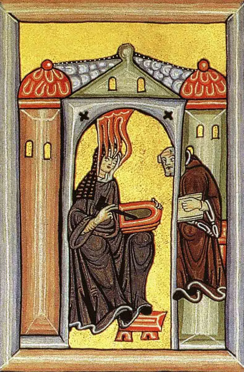 author unknown hildegard von bingen illustration