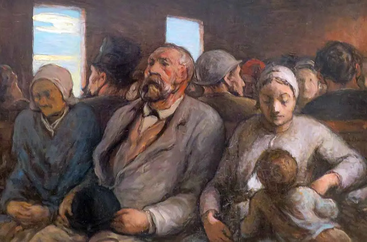 honoré daumier third class carriage painting