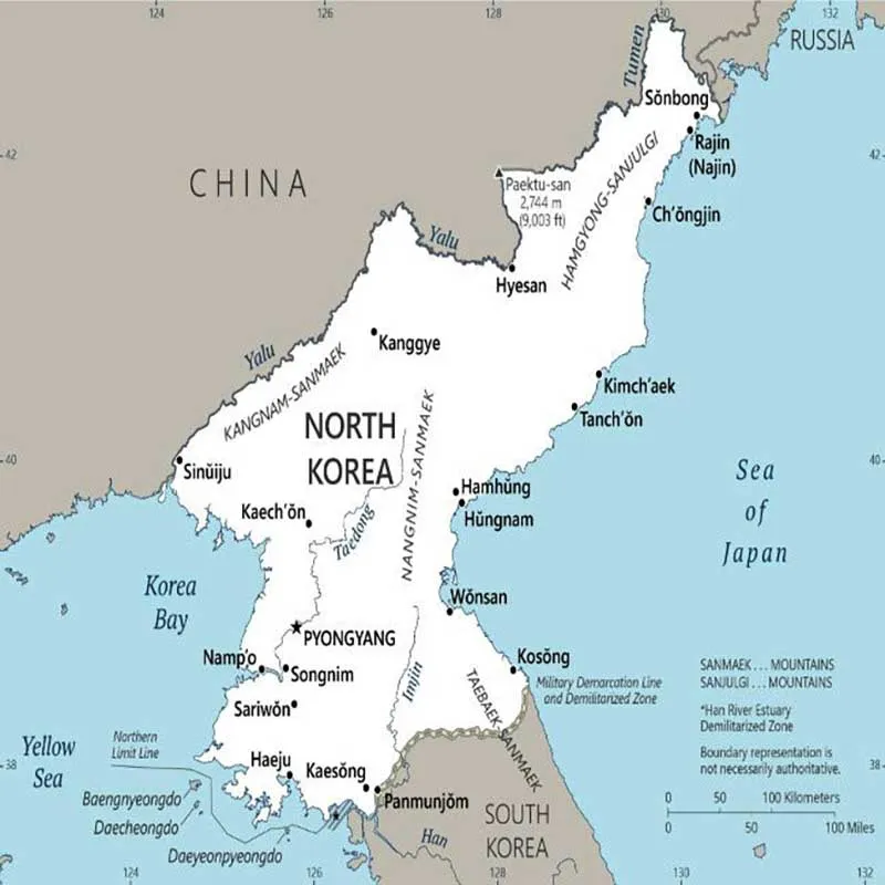 north korea map 1968