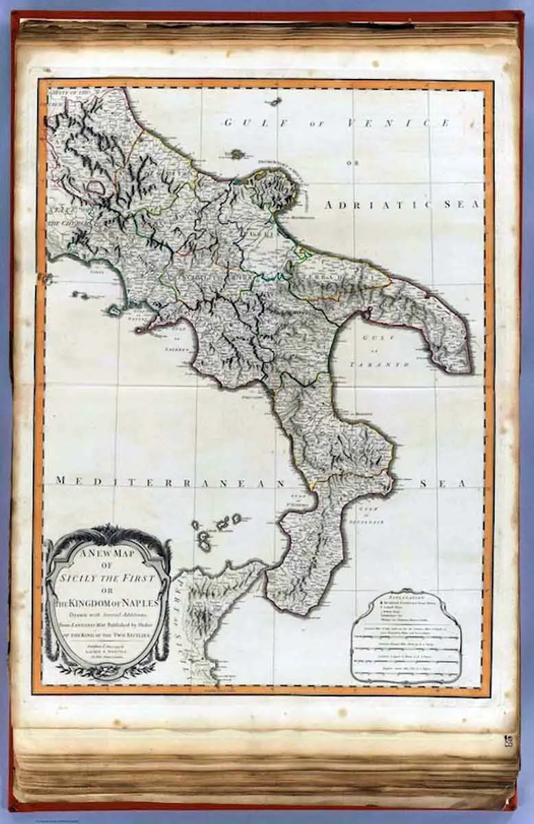 map of the kingdom of the two sicilies