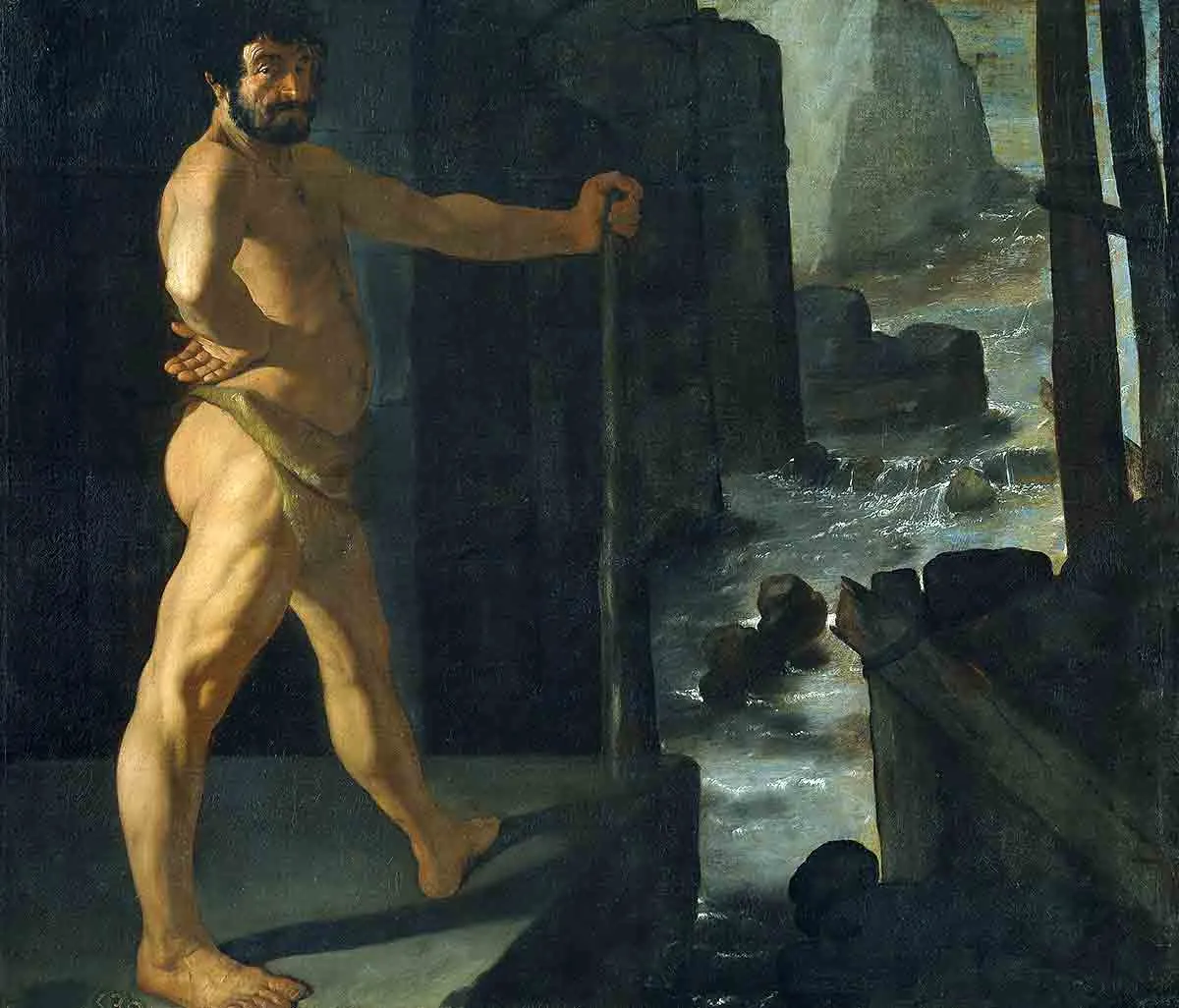 zurbarán hercules diverting alpheus painting