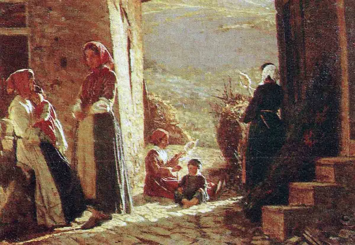 riunione di contadini cristiano banti 1861