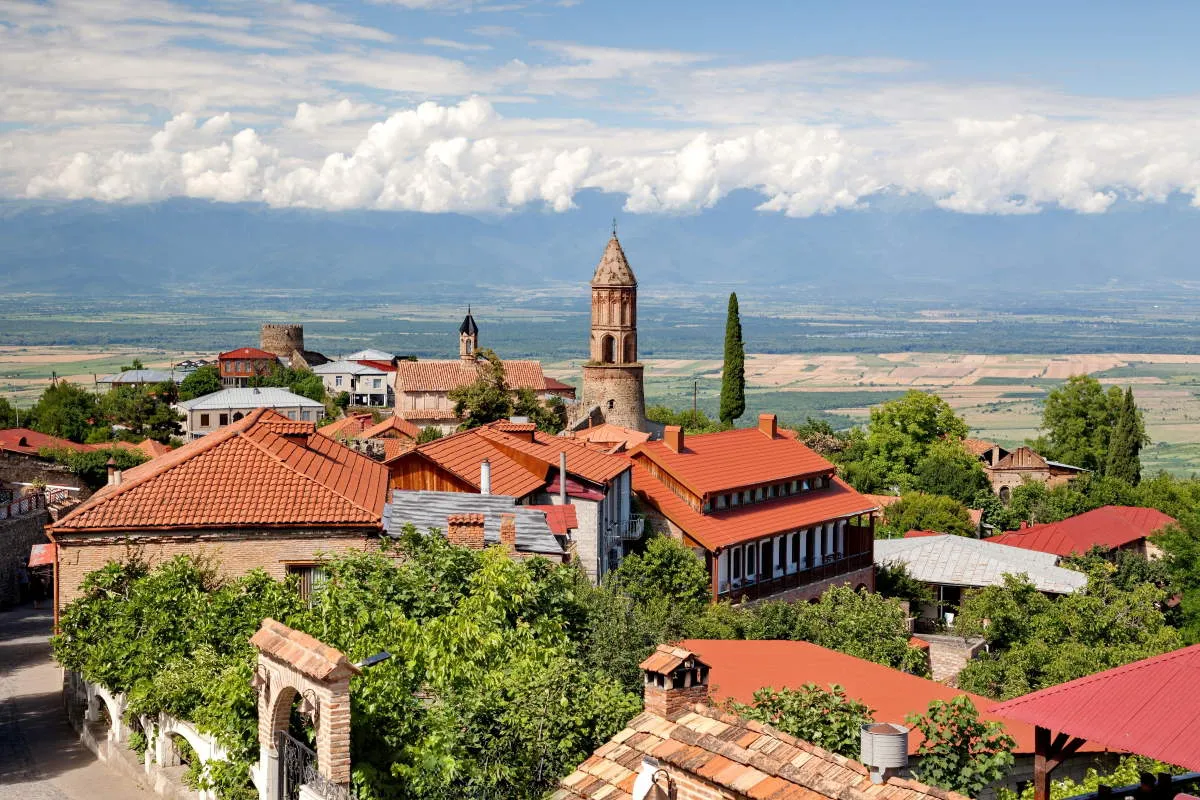 view sighnaghi khakati wine valley georgia