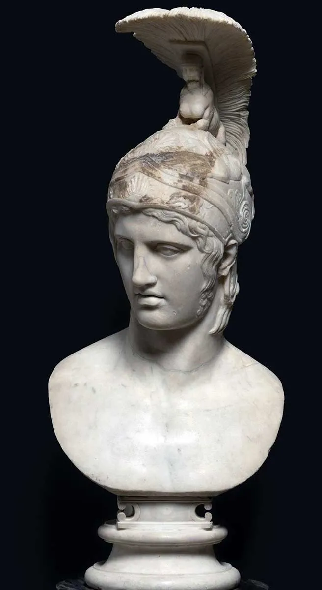 ares head roman copy