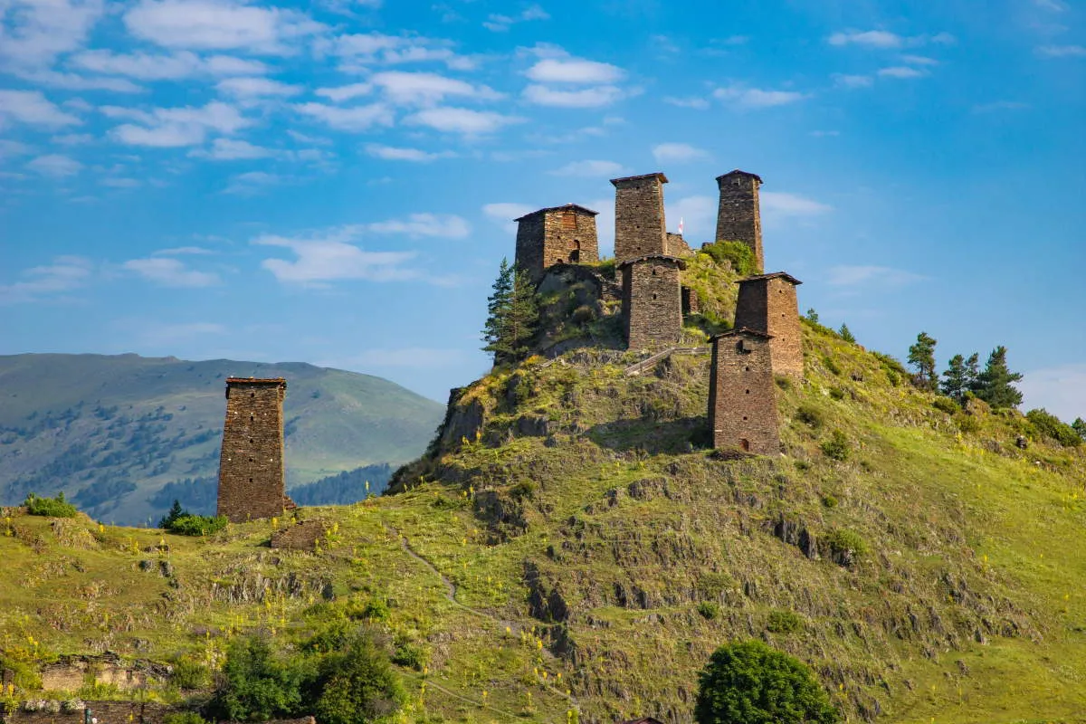 view omalo tusheti valley georgia