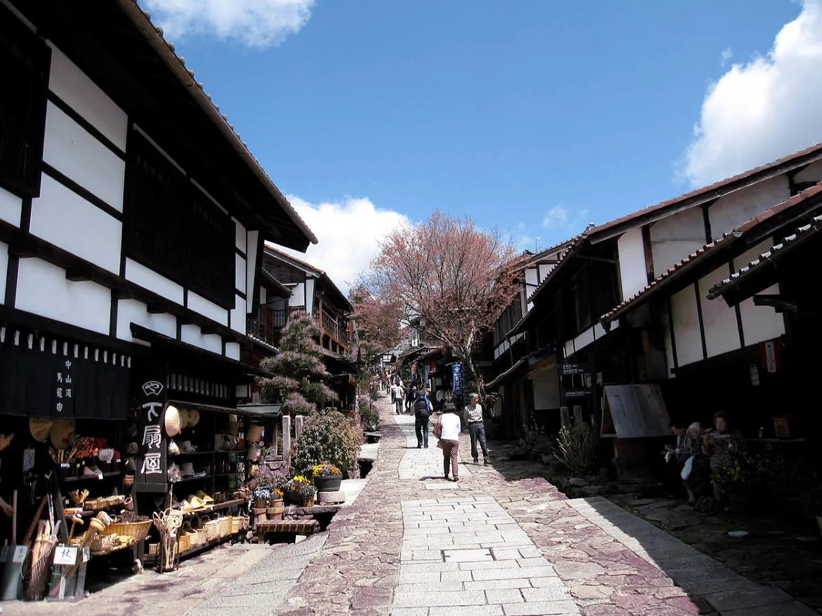 magome juku gifu prefecture central japan