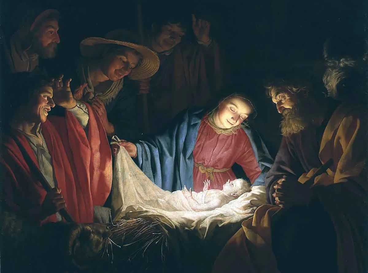 adoration of the shepherds by gerard van honthorst