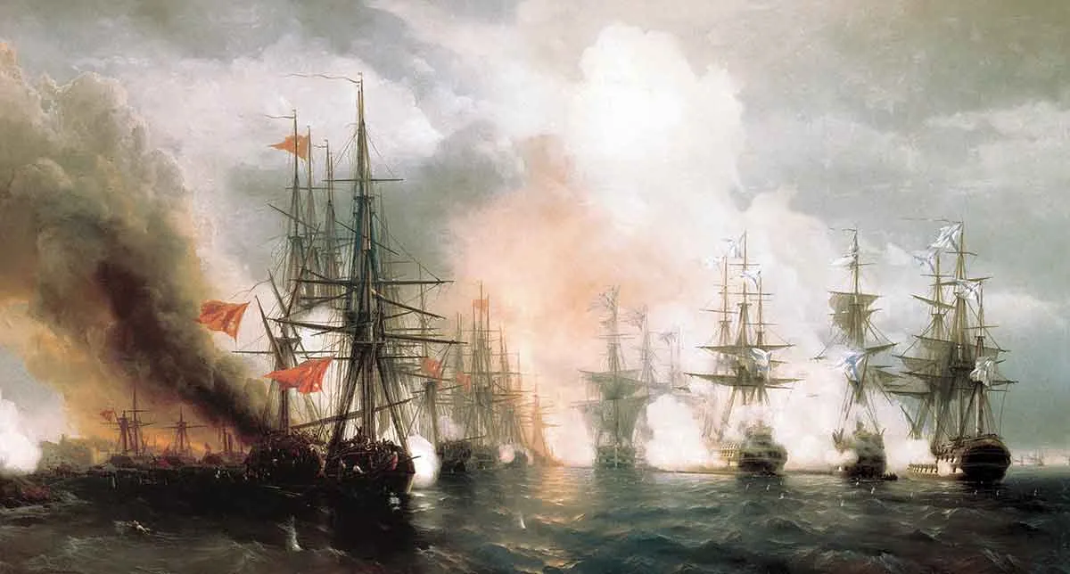 battle sinop aivazovsky