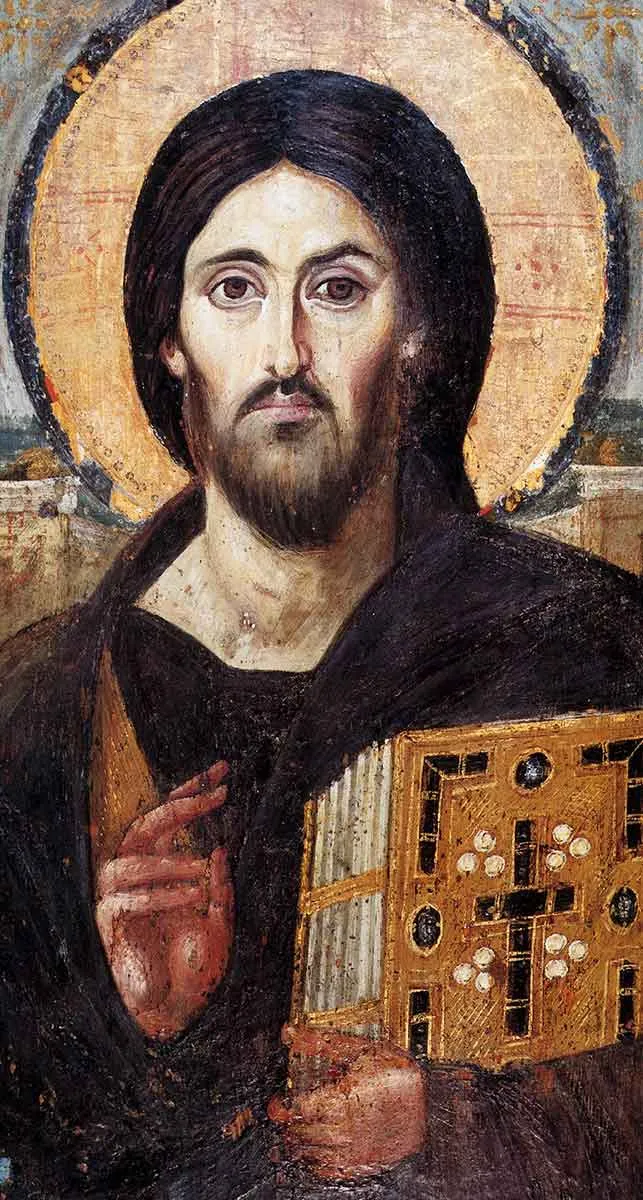 christ pantocrator encaustic