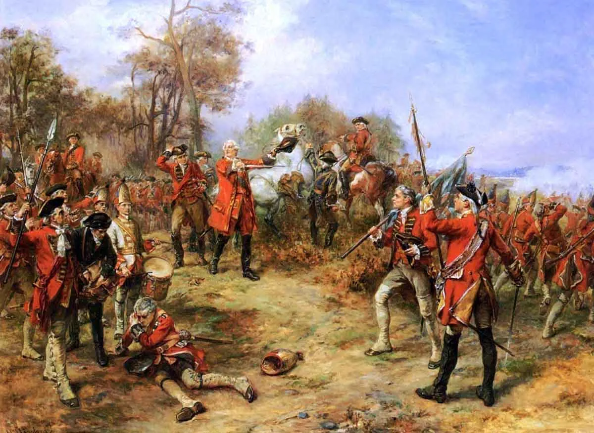 robert alexander hillingford george ii at the battle of dettingen