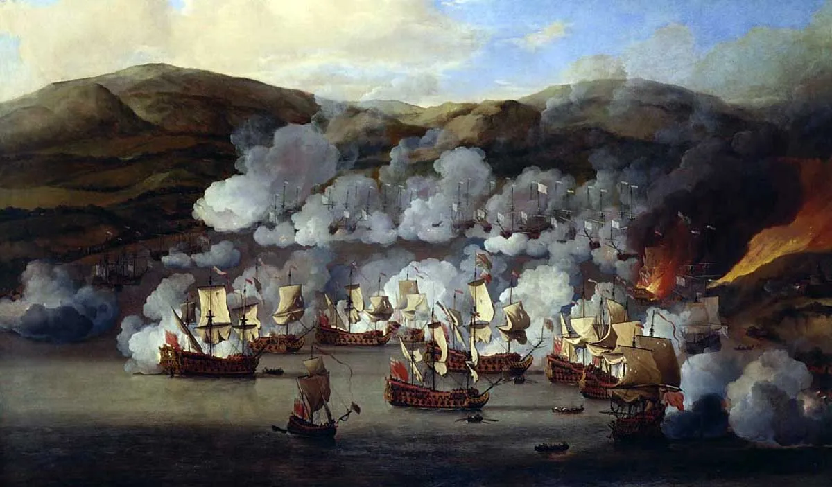 willem van de velde the younger the attack on the french ships at martinique 6th july 1667