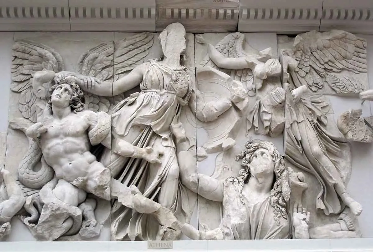 giantomachy with athena frieze