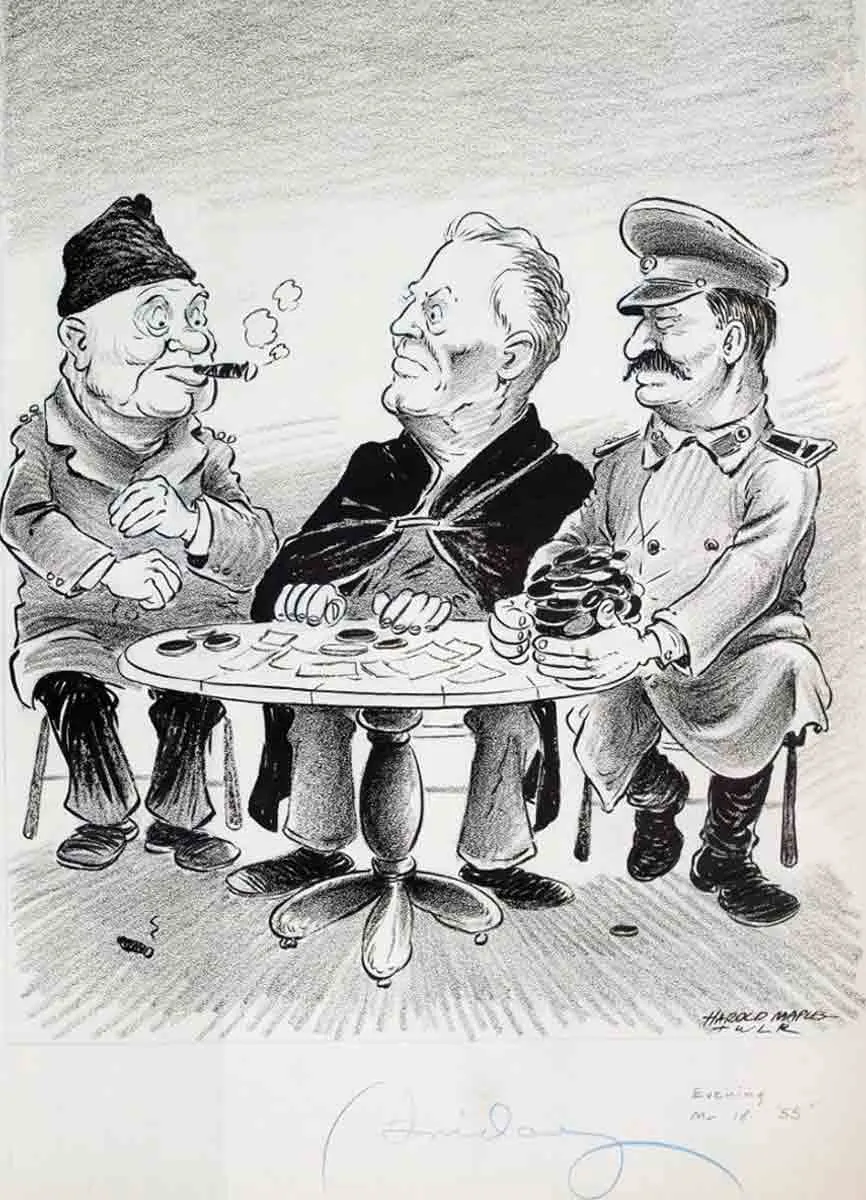 maples harold yalta conference political cartoon