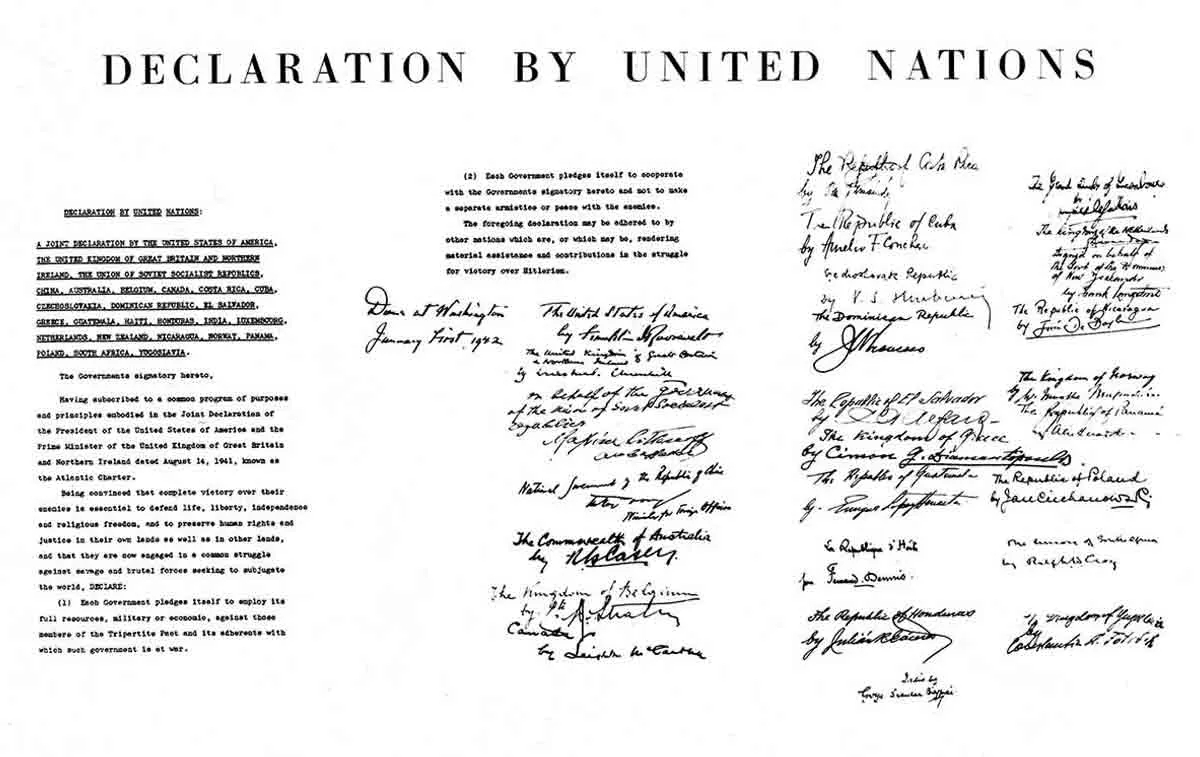 united nations declaration print